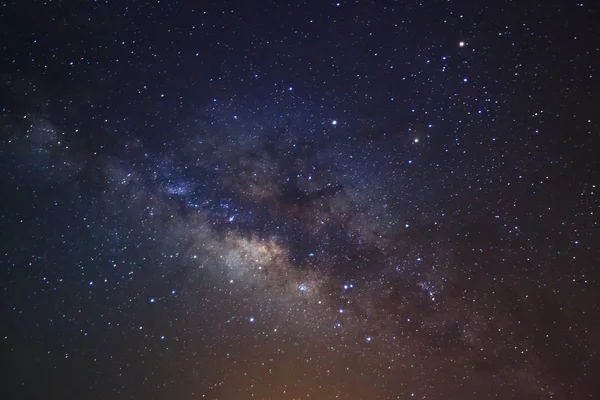 A központ a Tejút Galaxis, hosszú expozíció fénykép, wit — Stock Fotó
