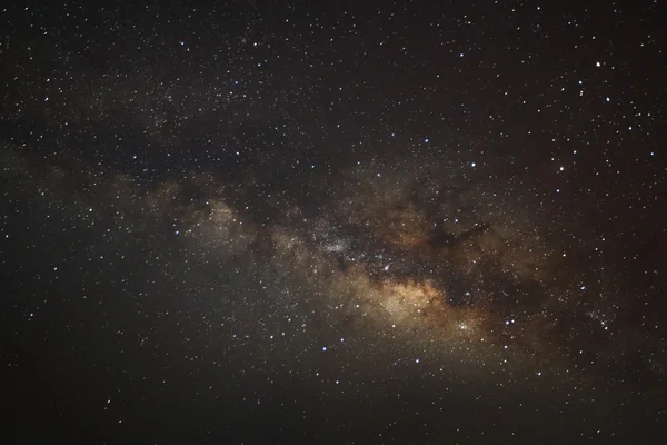 天の川銀河、長時間露光の写真、ウィットのセンター — ストック写真