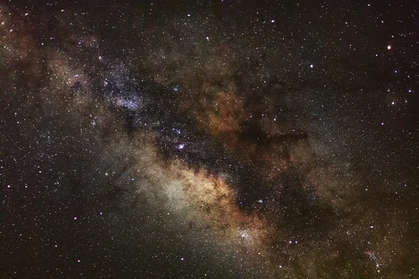 Kern der Milchstraße. Galaktisches Zentrum der Milchstraße, Langzeitbelichtung — Stockfoto