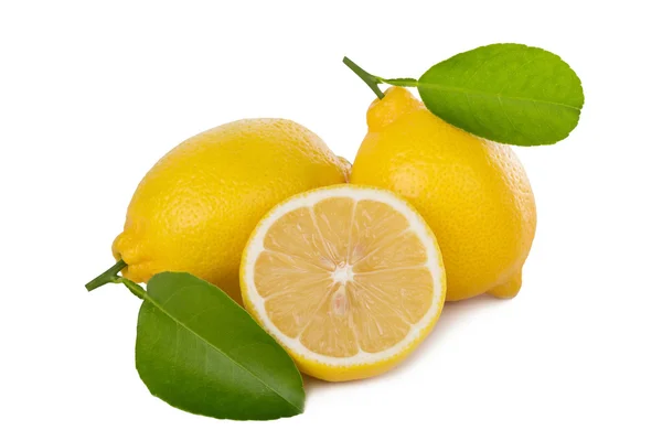 Fresh lemon isolated on white background — Stock Photo, Image