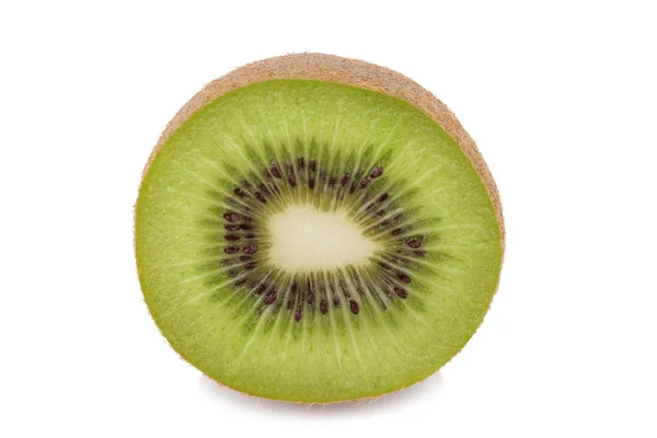 Felii de fructe kiwi izolate pe fundal alb — Fotografie, imagine de stoc