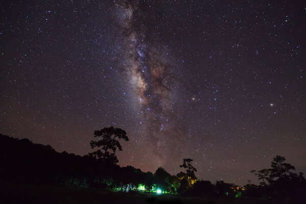Milky Way at Phu Hin Rong Kla National Park, Phitsanulok Thailand
