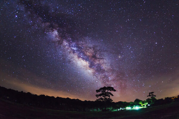 Milky Way at Phu Hin Rong Kla National Park, Phitsanulok Thailand
