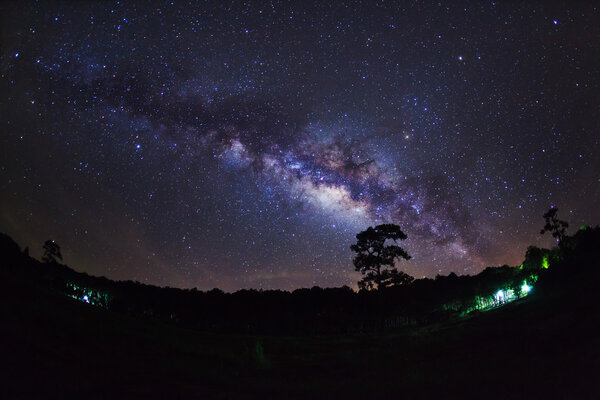 Milky Way at Phu Hin Rong Kla National Park, Phitsanulok Thailand
