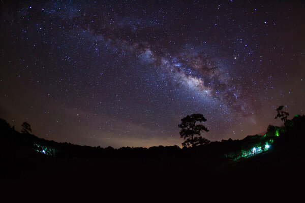 Milky Way at Phu Hin Rong Kla National Park, Phitsanulok Thailand

