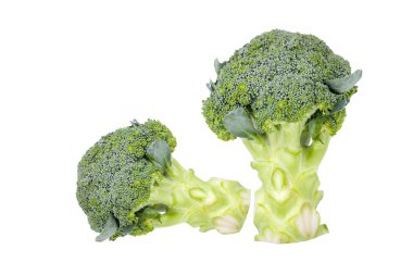 Brokoli beyaz arkaplanda izole edildi