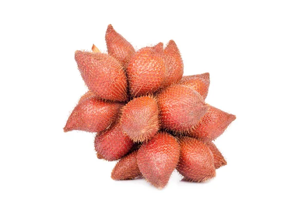Салакка или залакка тропические фрукты изолированы на белом фоне — стоковое фото