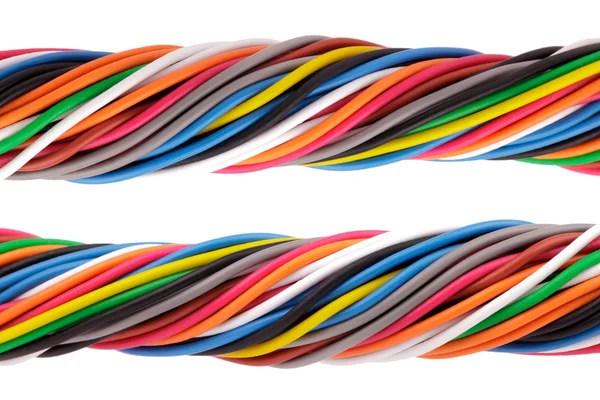 Muti barva elektronické drát — Stock fotografie
