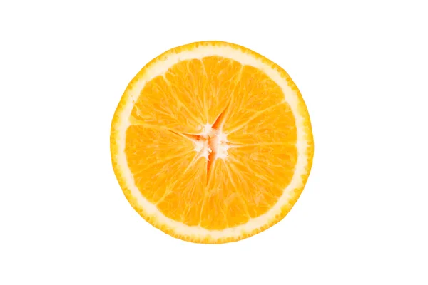 Slice orange isolated on white — Stock Photo, Image