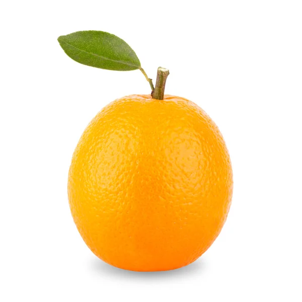 Laranja isolada sobre branco — Fotografia de Stock