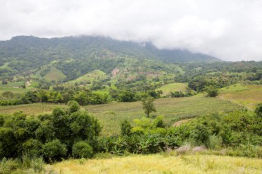 Güzel dağ manzarası Phechaboon, Tayland