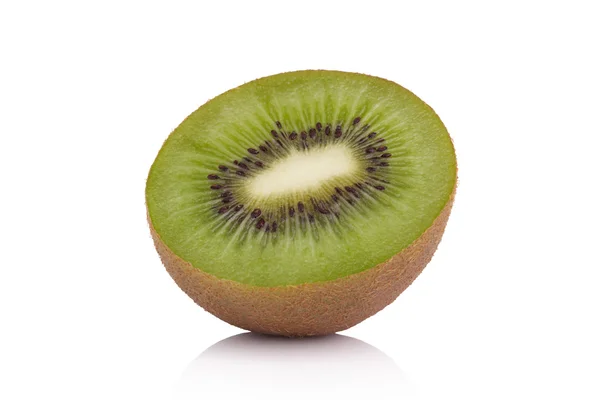 Felii de fructe kiwi izolate pe fundal alb — Fotografie, imagine de stoc