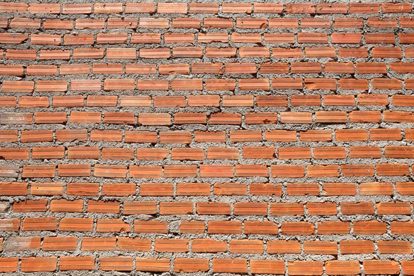 Ściany z czerwonej cegły, budowlane — Zdjęcie stockowe