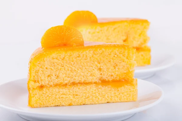 Primo piano Torta arancione — Foto Stock