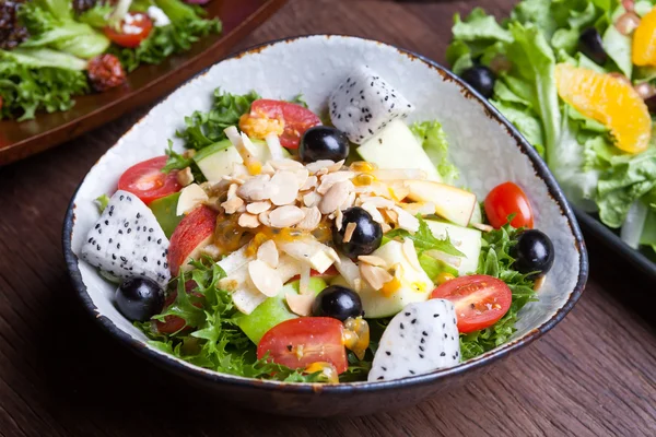 Fruit salad in the bowl — Stock Photo, Image