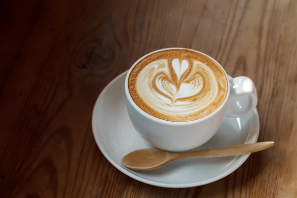 Šálek kávy latté — Stock fotografie