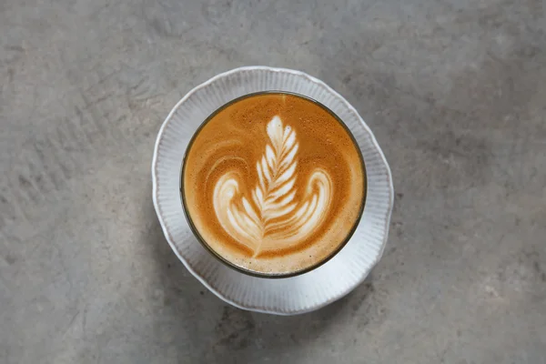 Чашку кофе латте — стоковое фото