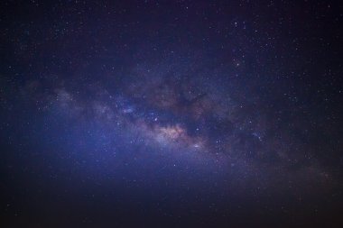 The center of the milky way galaxy, Long exposure photograph clipart