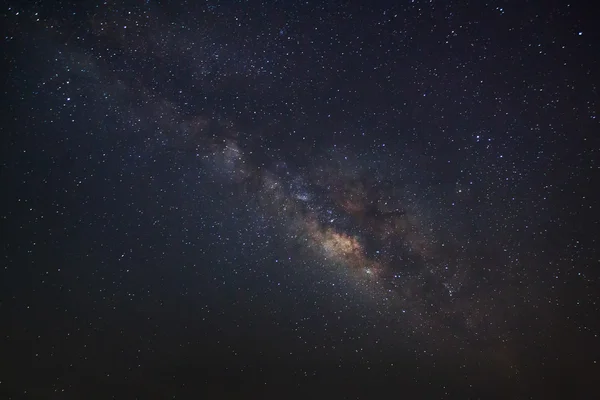 La galaxie de la Voie lactée Panorama, Photographie longue exposition — Photo