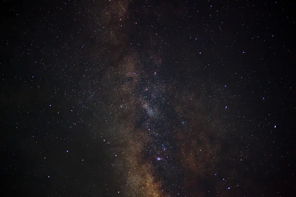 Το κέντρο του γαλαξία milky way, Long έκθεση φωτογραφίας — Φωτογραφία Αρχείου