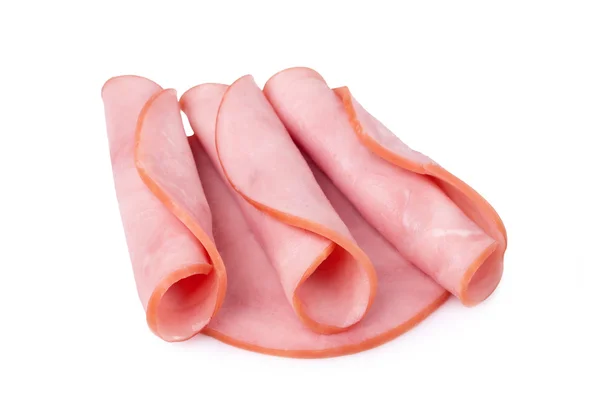 Smoked ham isolated on white background — Stock Photo, Image