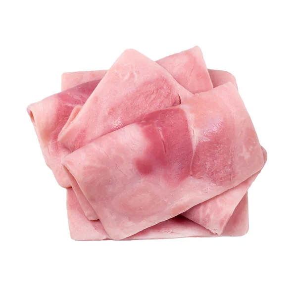 Slices of cooked ham — Stock Photo, Image