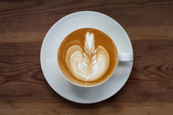 Een kop koffie latte. — Stockfoto