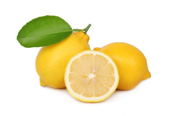 Fresh lemon isolated on white background — Stock Photo, Image