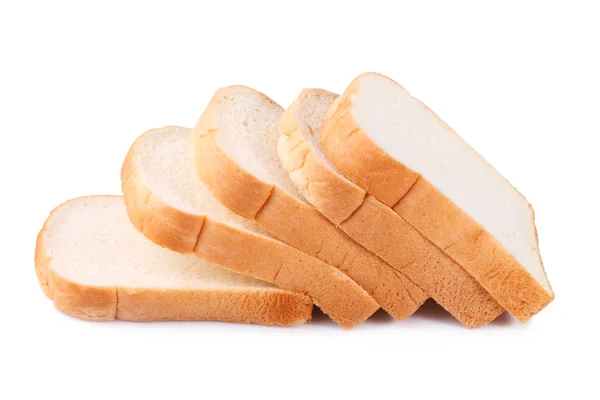 Sliced bread isolated on white background — Stock Photo, Image