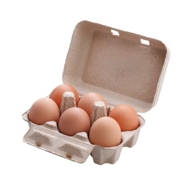 Pakette yumurtalar var.