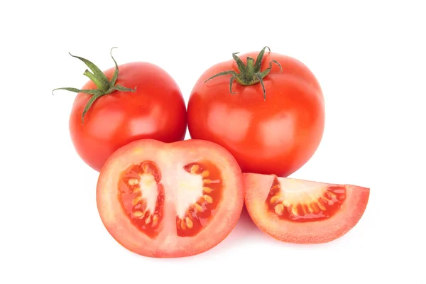 Tomater isolert på hvit bakgrunn – stockfoto