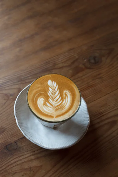 Šálek kávy latté — Stock fotografie