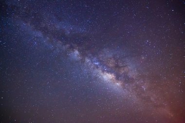 Milky Way galaxy, Long exposure photograph clipart
