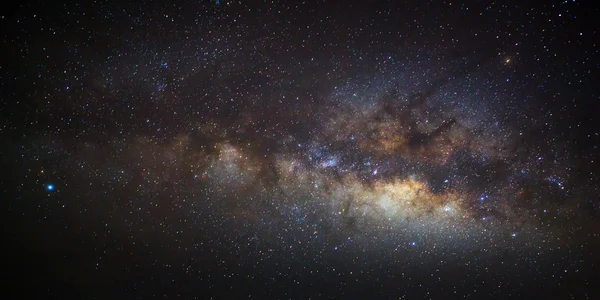 O centro da galáxia Via Láctea, fotografia de longa exposição — Fotografia de Stock