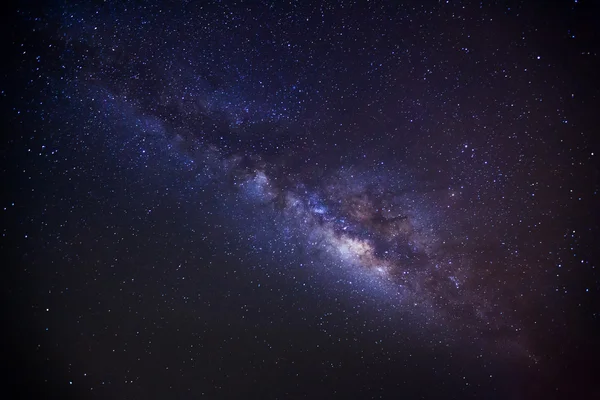 La galaxie de la Voie lactée Panorama, Photographie longue exposition — Photo