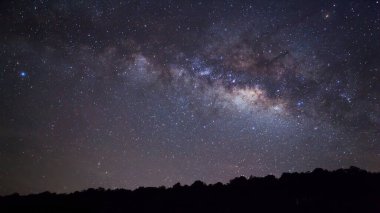 Ağaç ve Samanyolu silüeti clou ile