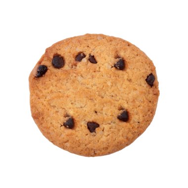 Beyaz arka plan üzerinde izole Çerezler çikolata cips