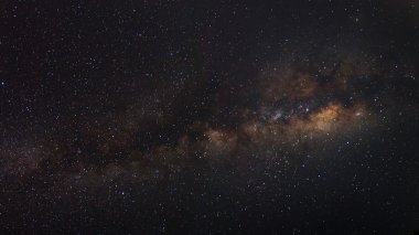 The Panorama Milky Way galaxy, Long exposure photograph clipart