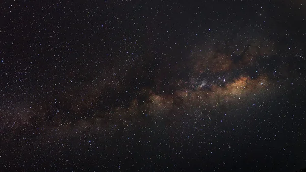 La galaxie de la Voie lactée Panorama, Photographie longue exposition — Photo
