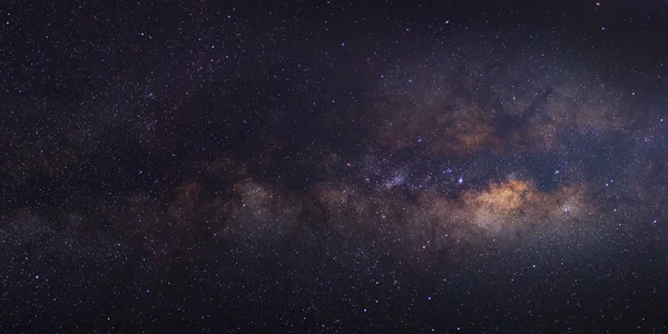 Galaxia Calea Lactee Panorama, Fotografie cu expunere lungă — Fotografie, imagine de stoc