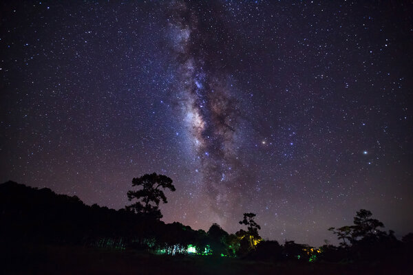 Milky Way at Phu Hin Rong Kla National Park, Phitsanulok Thailand
