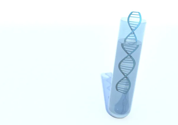ADN dentro de tubo de ensaio — Stock Photo, Image