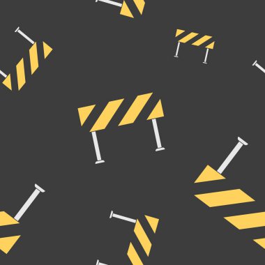 Paketleme kağıdı - Vektör grafik tasarımı için simgelerin kusursuz deseni sokak çiti