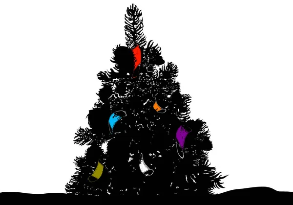 Weihnachtsbaum Zur Zeit Des Covid19 — Stockfoto