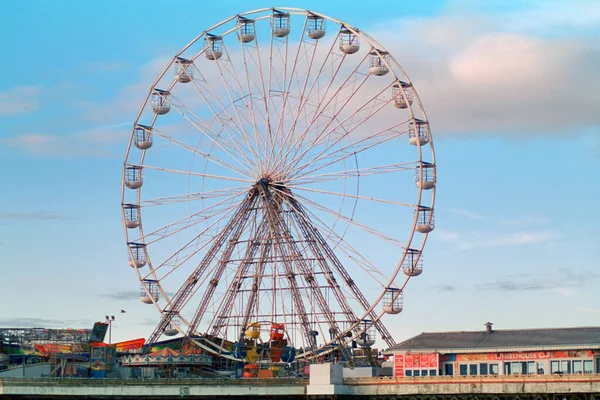 Blackpool Dezember 2020 Wegen Sperrung Sind Central Pieron Meer Geschlossen — Stockfoto