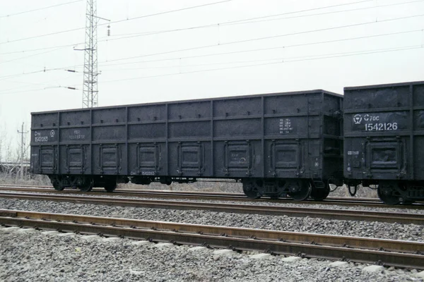 Beijing China 2019 Tren Vagones Carbón Línea Principal Beijing Chengde —  Fotos de Stock
