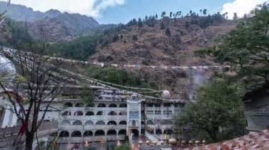 Gurudwara Manikaran. Tapınak Hiperlapse 4k 