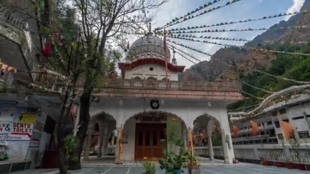 Gurudwara Manikaran. Świątynia Hyperlapse 4k — Wideo stockowe