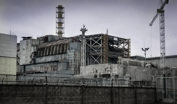 Чернобыльская АЭС с шумом — стоковое фото