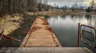 Pripyat nehir iskele